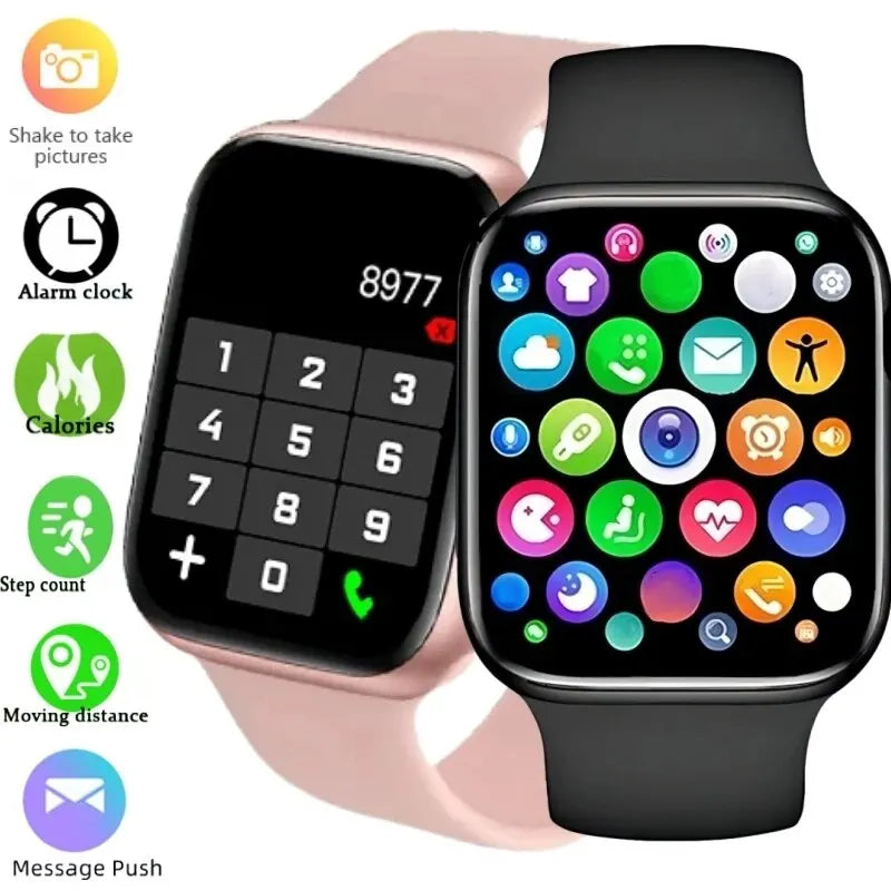 Smartwatch para Atender Chamadas, Reproduzir Música, Monitorar Saúde, Esporte e Fitness. Pulseira Personalizada. Relógio Inteligente para Mulheres e Homens. Presente de 2024.