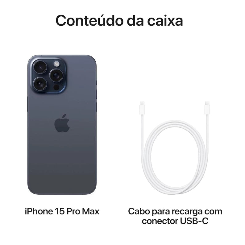 iPhone 15 Pro e Pro Max lacrado com 1 ano de garantia